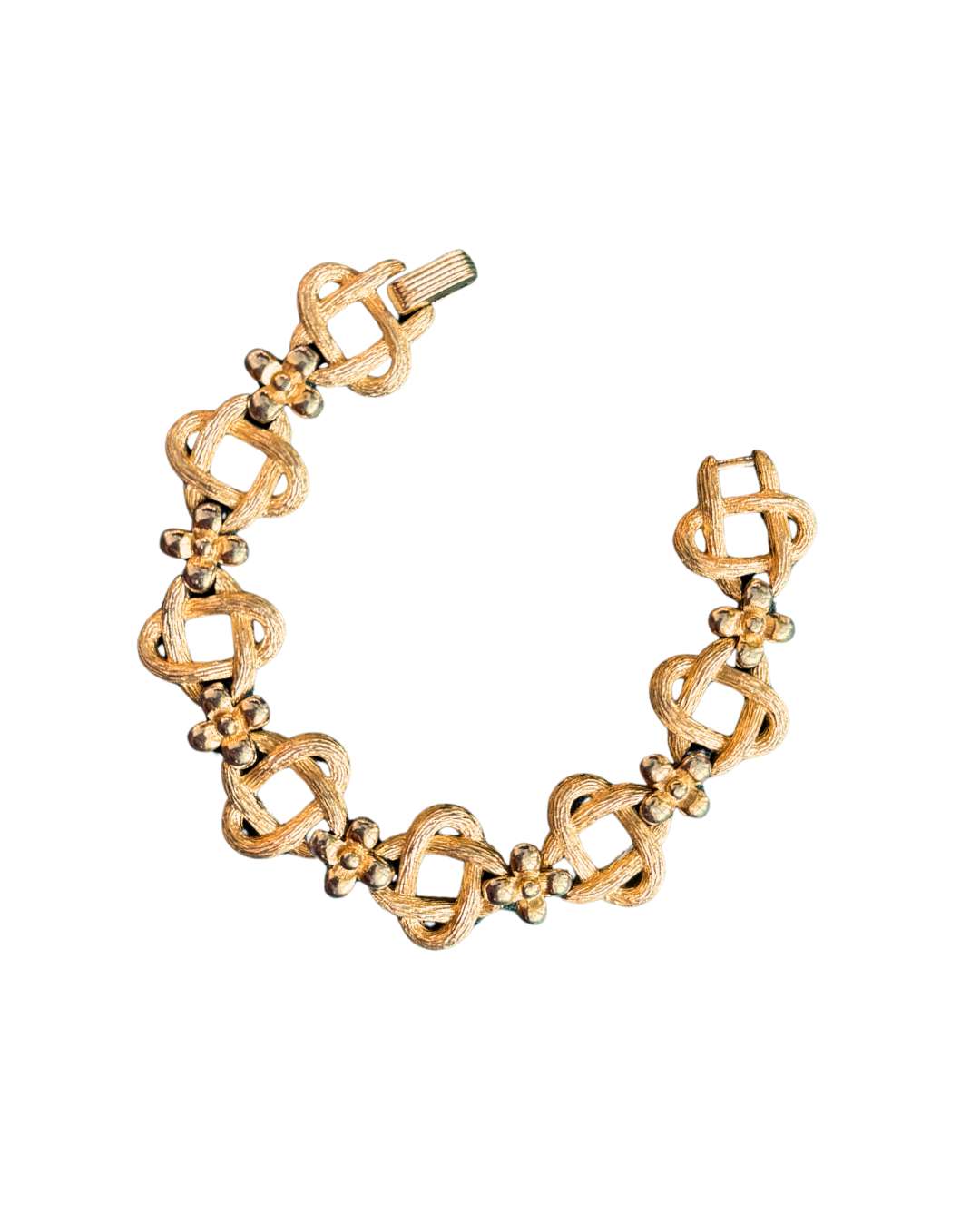 Trifari Knotted Clover Bracelet