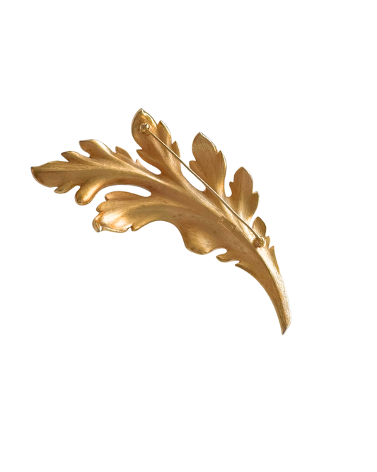 Trifari Leaf Brooch