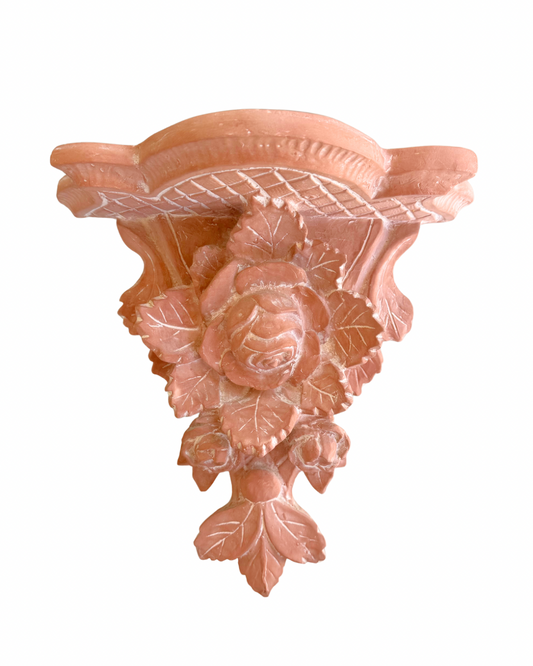 Terracotta Rosette Wall Sconce