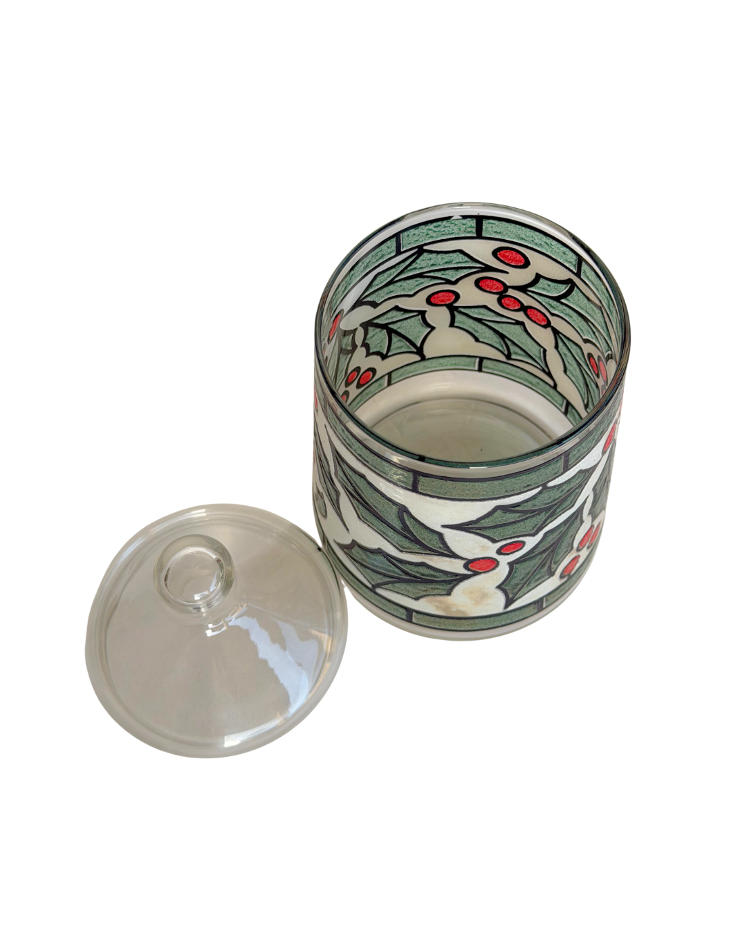 West Virginia Glazed Holly Jar