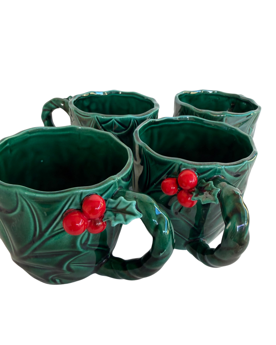 1950's Lefton Holly Mugs