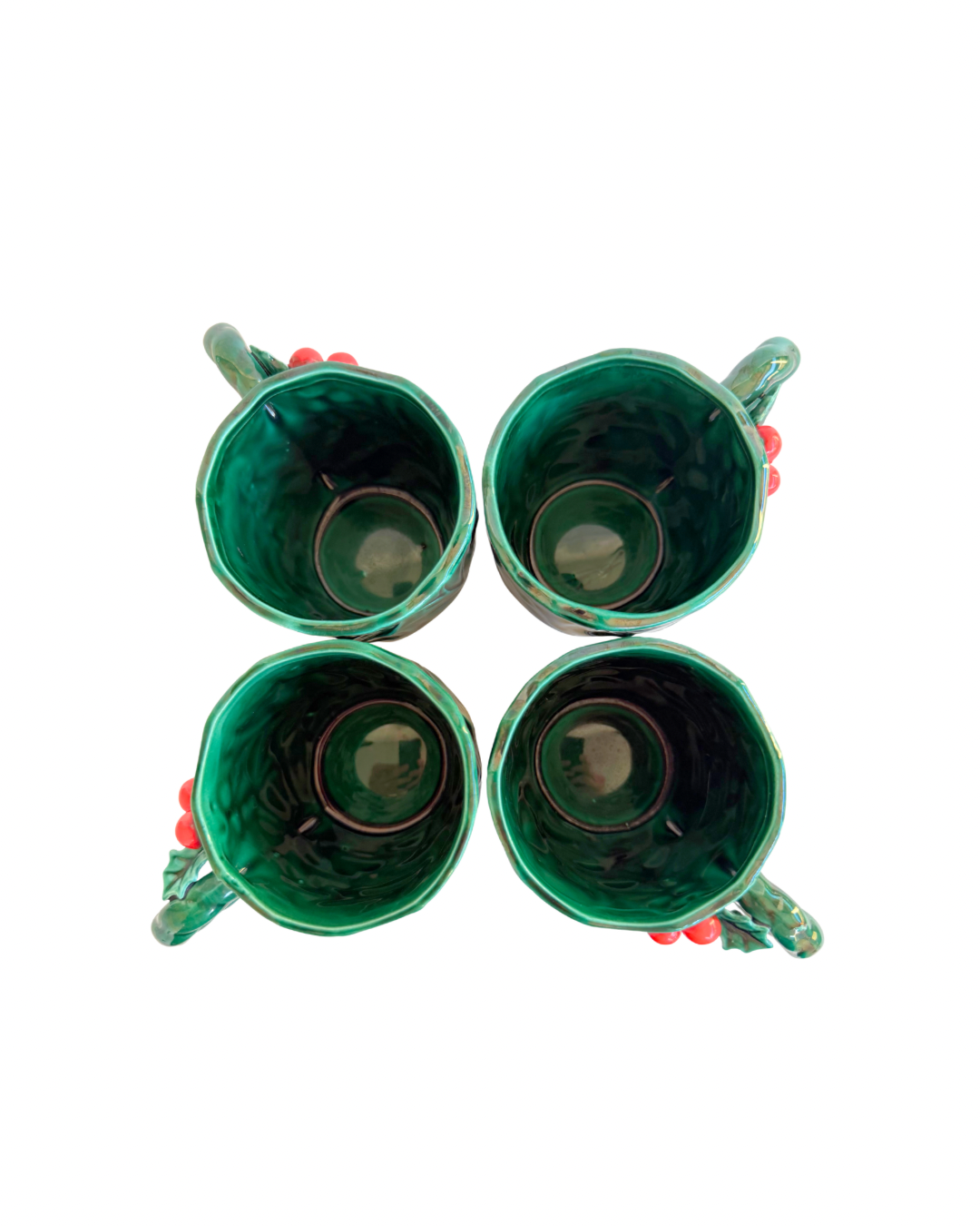 1950's Lefton Holly Mugs