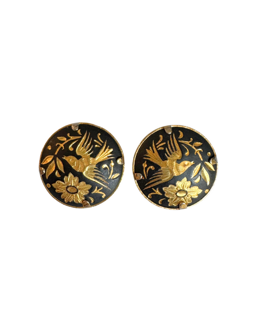 Damascene Earrings