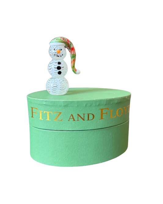 Fitz & Floyd Glass Snowman