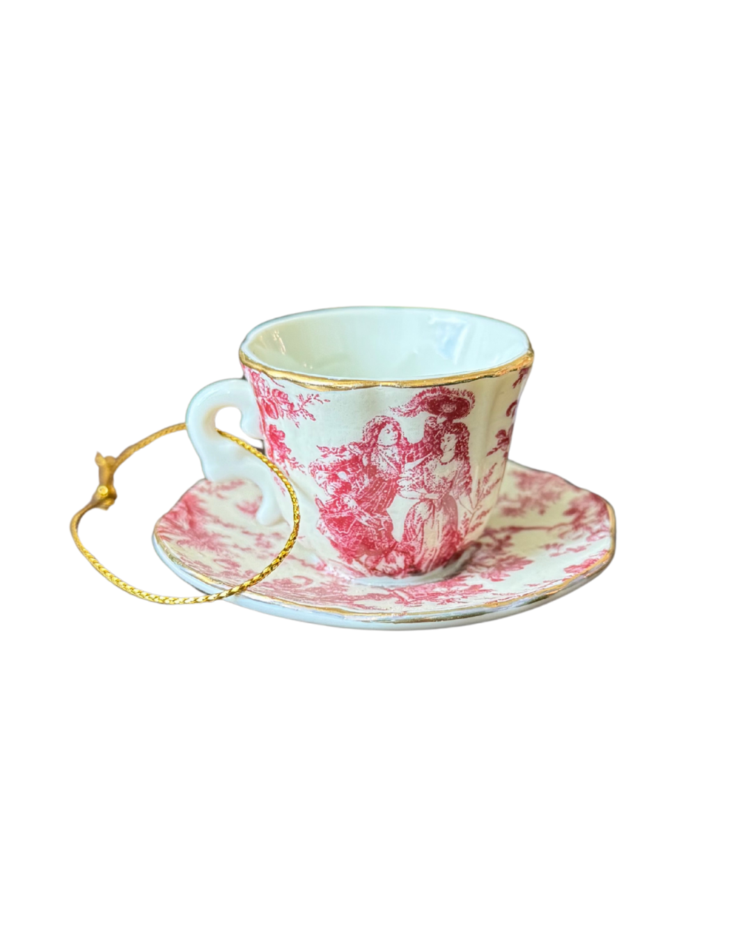 Set of 3 Mini Tea Cup Ornaments