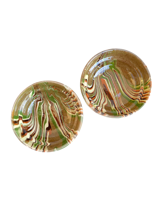 Marbled Pottery Dishes
