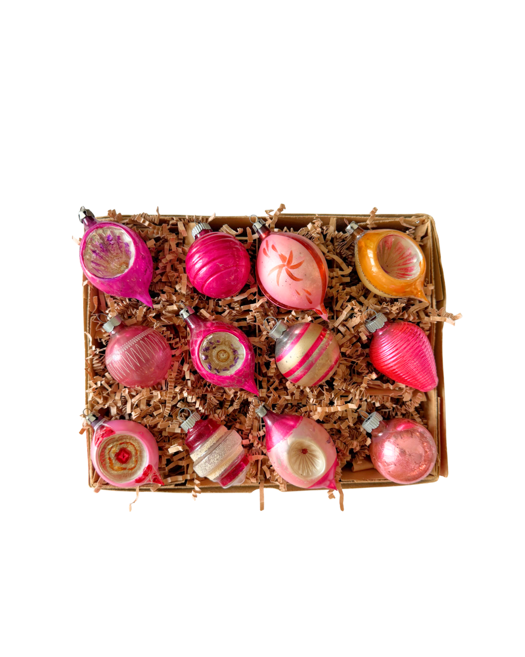 Vintage Pink Ornament Box