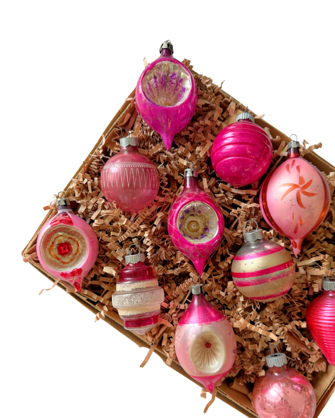 Vintage Pink Ornament Box