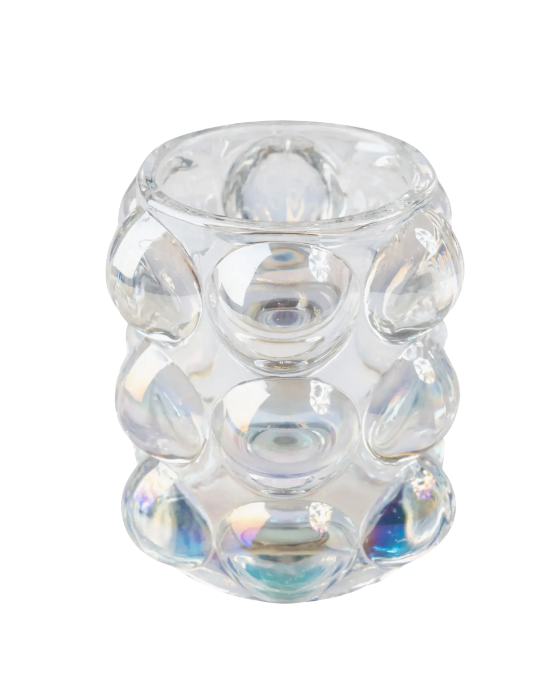 Iridescent Hobnail Votive