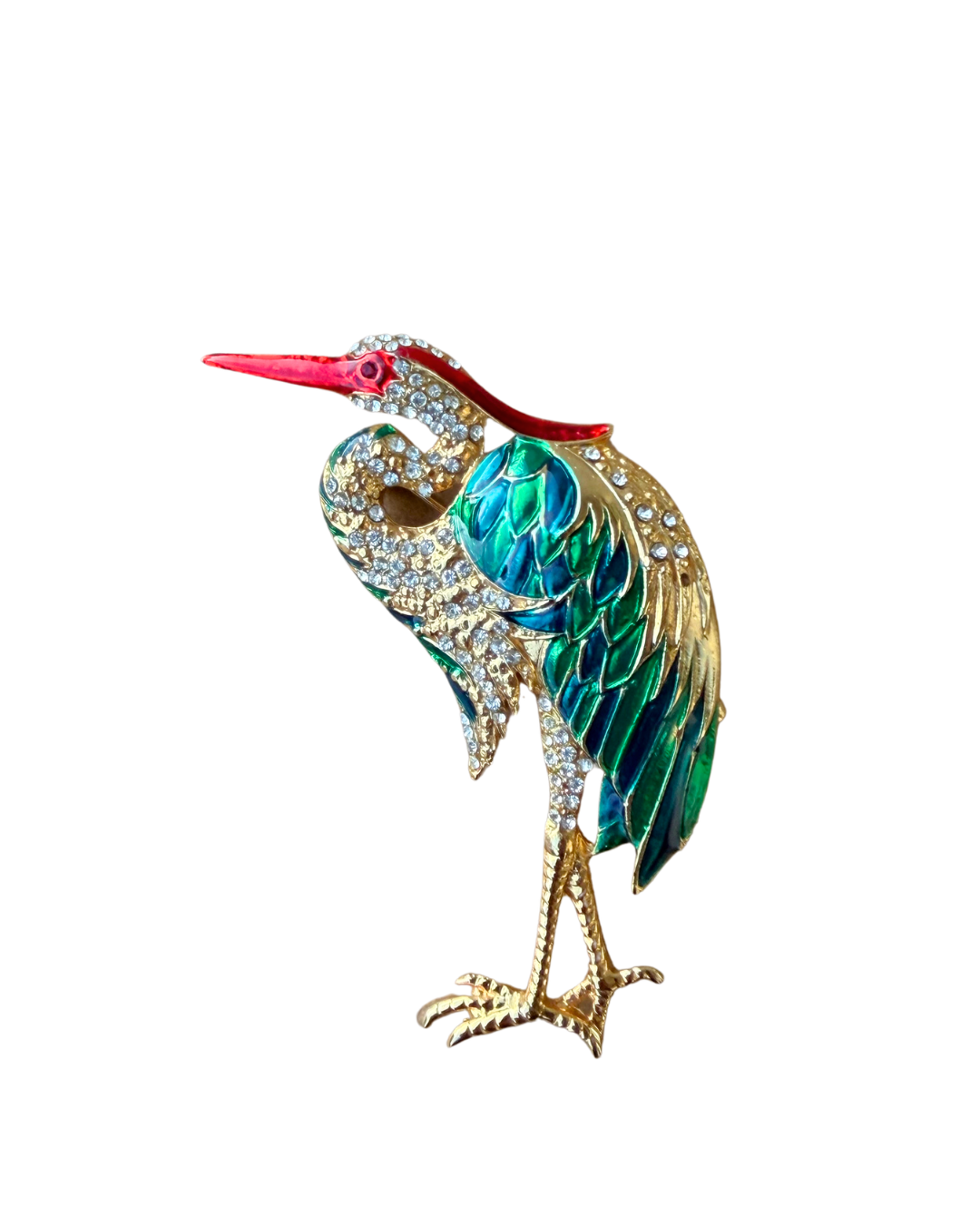 Heron Brooch