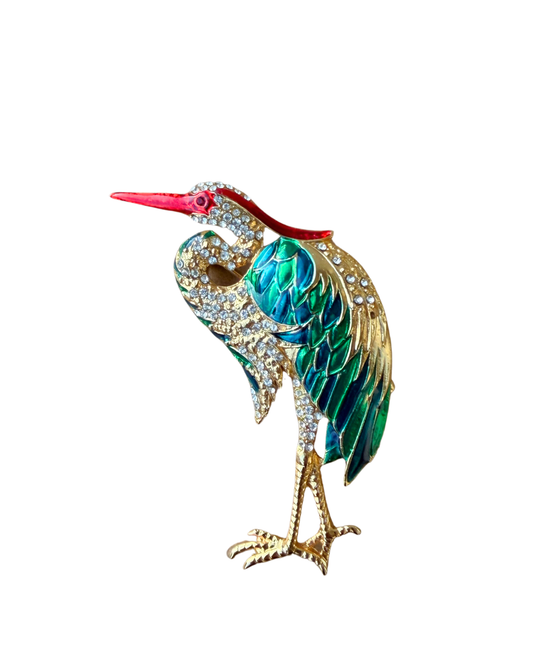 Heron Brooch