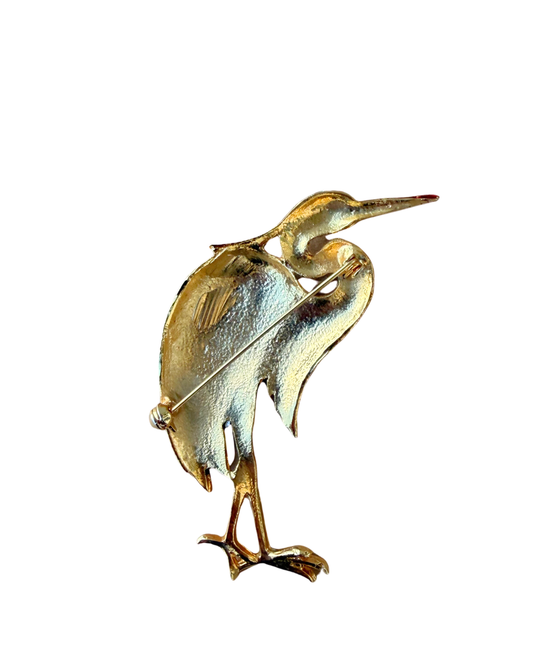 Heron Brooch