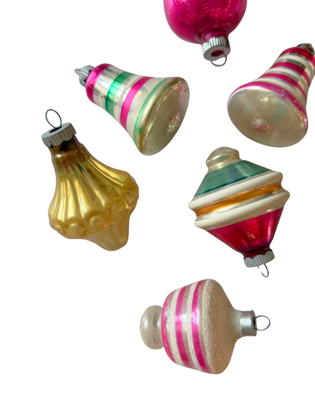 9pc Retro Mixed Ornaments