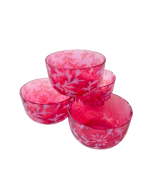 4pc. Fenton Daisy Bowls