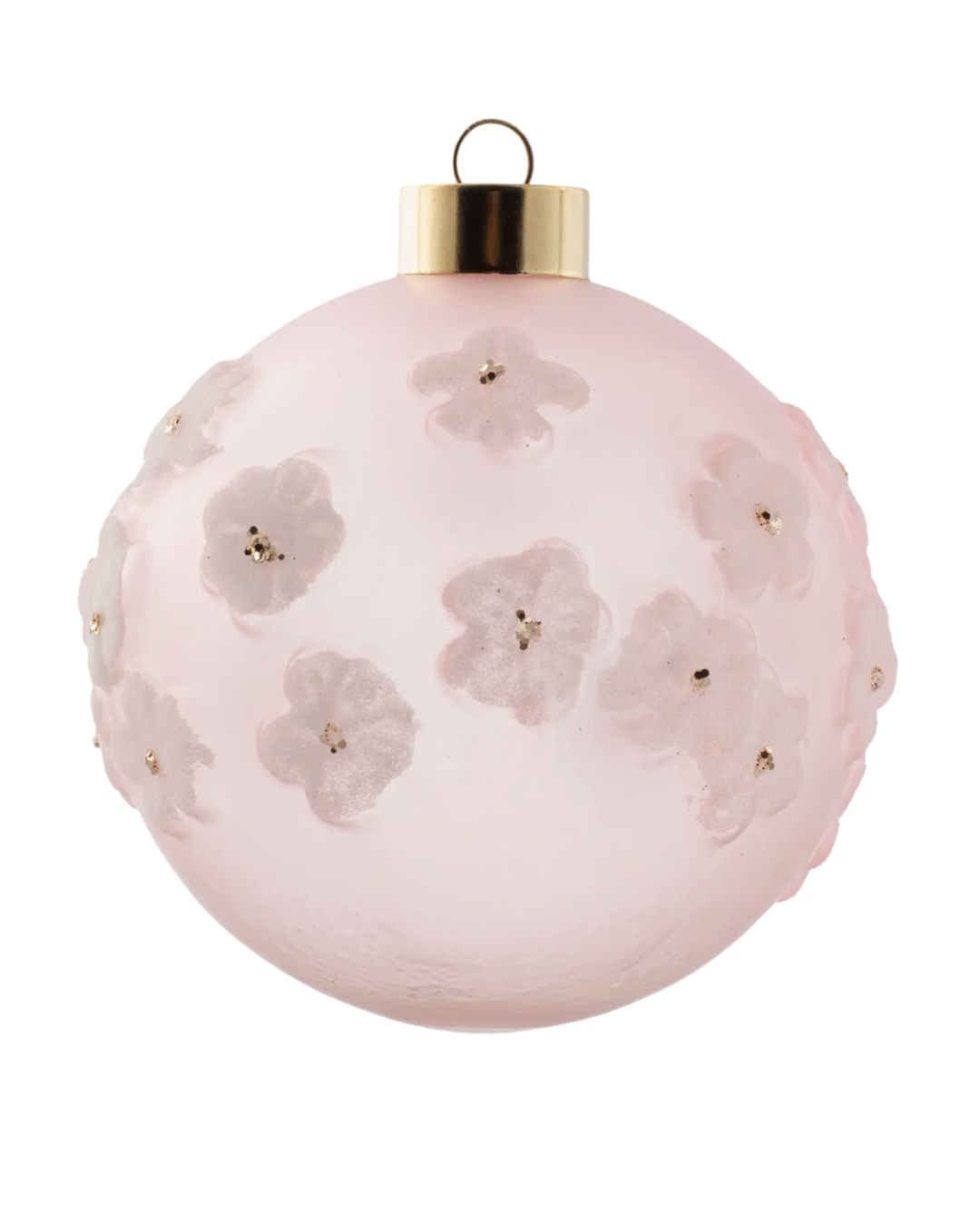 Sugarcoat Flower Glass Ornament
