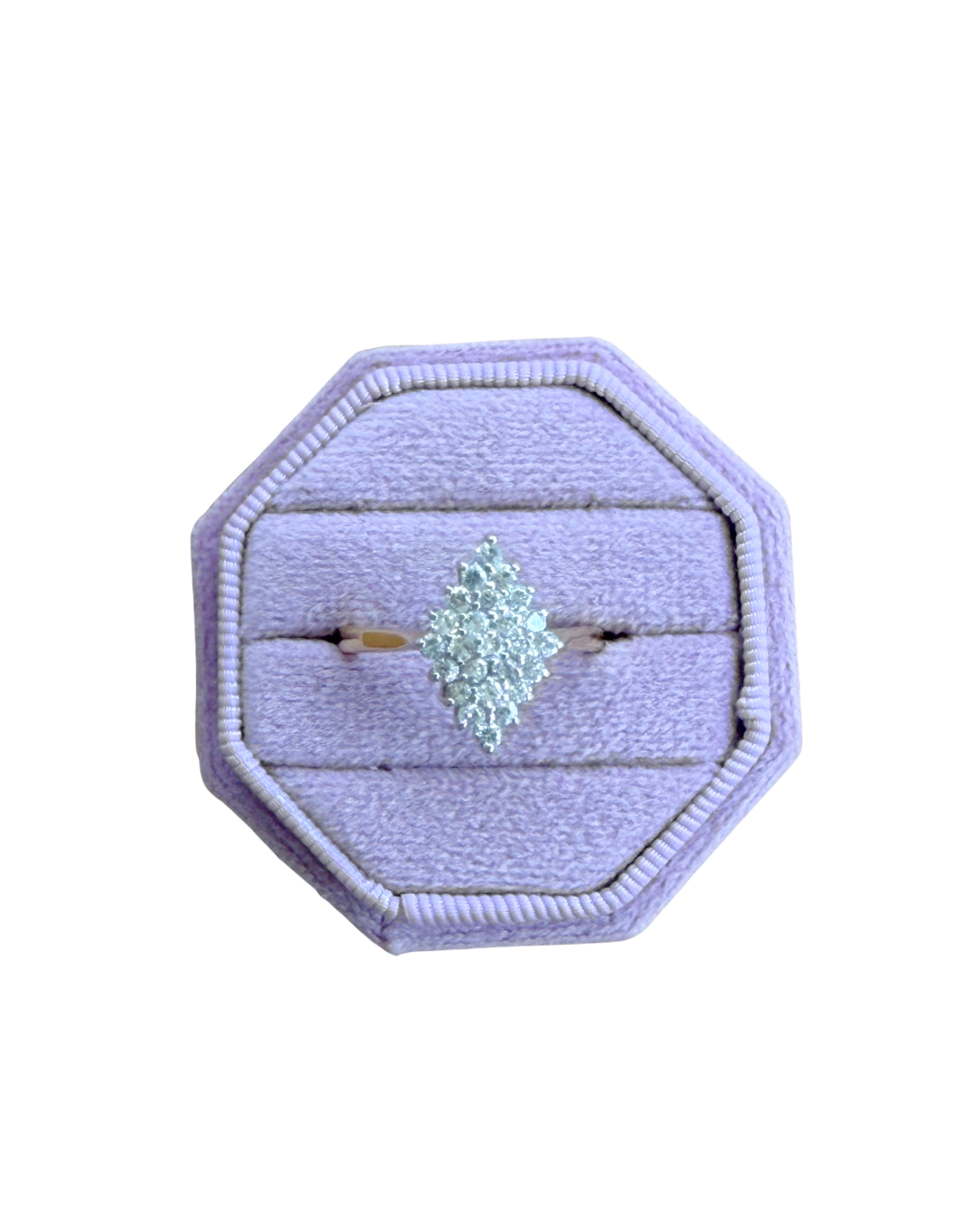 Diamond Shape Pave Ring