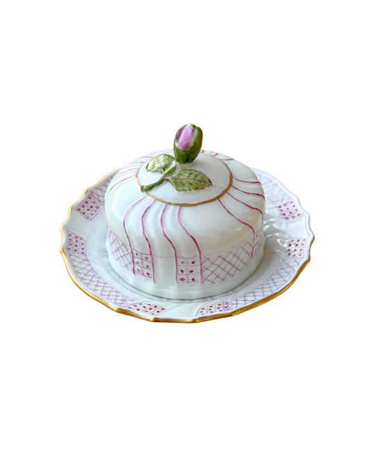 Hand Painted Covered Dish