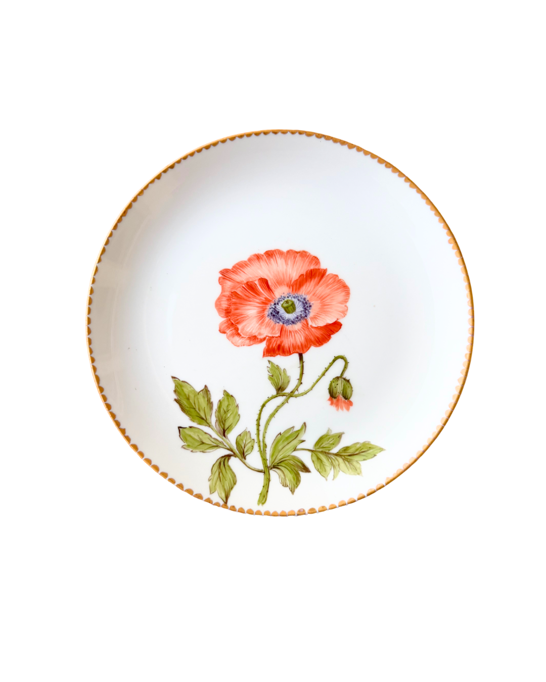 Hand Painted Floral Plates
