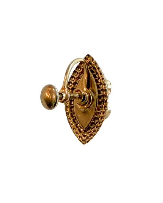 Brown Cluster Earrings