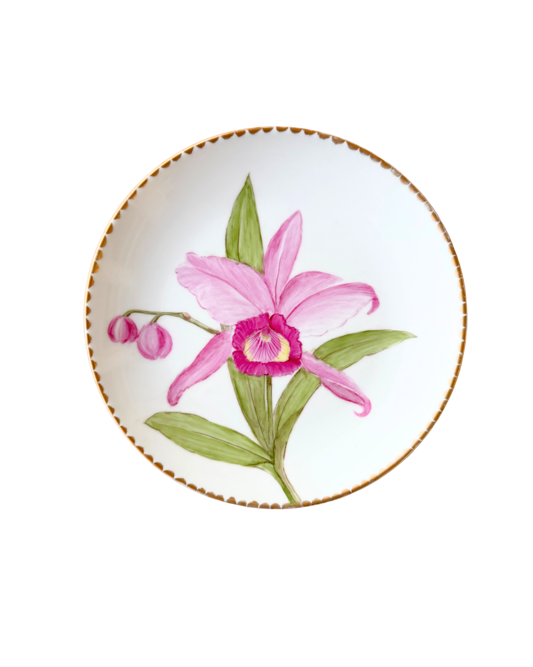 Hand Painted Floral Plates