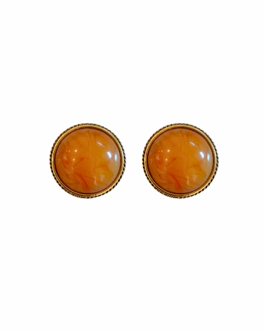 Caramel Cabochon ClipOns